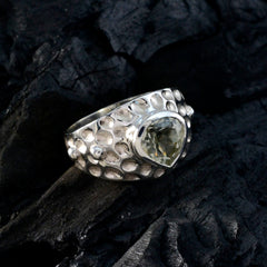 Luisa Luxurious Light Green Solitaire Ring