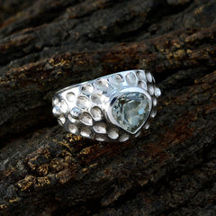 Luisa Luxurious Light Green Solitaire Ring