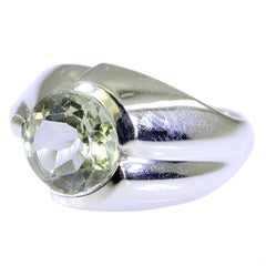 Ayesha Glamorous Light Green Solitaire Ring