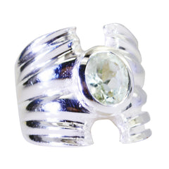 Mathilde Armor Light Green Solitaire Ring