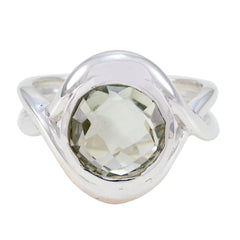 Siti Fairytale Light Green Solitaire Ring Green Amethyst Green