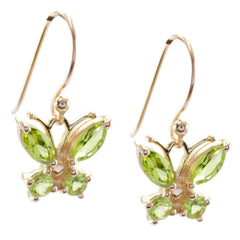 Lily Green Dangle Earrings for Everyday Glam Peridot Green Dangle