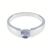 Liyana Glamorous Blue Solitaire Ring Iolite Blue