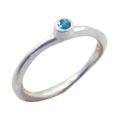 Lakshmi Luxurious Blue Solitaire Ring