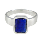 Sofia Luxurious Blue Solitaire Ring Lapis Lazuli Blue
