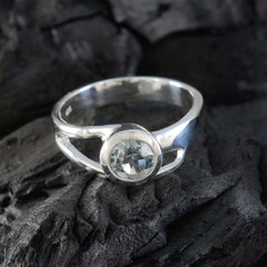 Putri Luxurious Blue Solitaire Ring