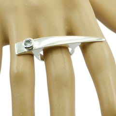 Julia Luxurious Blue Solitaire Ring