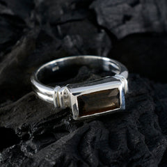 Isabelle Luxurious Brown Solitaire Ring