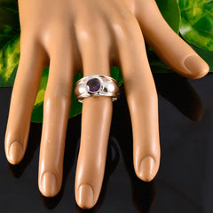 Ayesha Luxurious Multicolor Solitaire Ring Silver Band