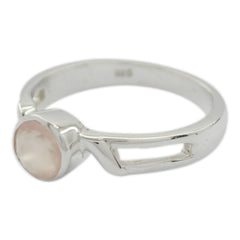 Xiu Luxurious Pink Solitaire Ring in Silver