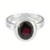Renata Luxurious Red Solitaire Ring Garnet Red