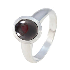Putri Luxurious Red Solitaire Ring in Silver