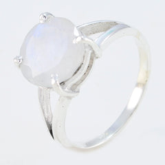 Jia Luxurious White Solitaire Ring with Elegant Design