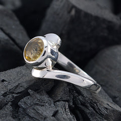 Naomi Luxurious Yellow Solitaire Ring