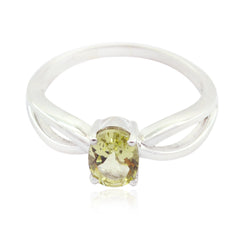 Emi Luxurious Yellow Solitaire Ring Lemon Quartz Yellow