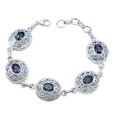 Freya Luxury Multicolor Bracelet with Gemstone Accents Mystic Quartz multicolor