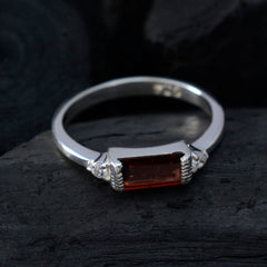 Sakura Luxury Red Gemstone Ring with Sterling Silver