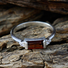 Sakura Luxury Red Gemstone Ring with Sterling Silver