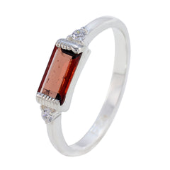 Sakura Luxury Red Gemstone Ring with Sterling Silver