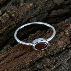 Mei Luxury Red Solitaire Ring Elegant Gemstone Jewelry