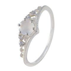 Hana Luxury White Halo Ring Elegant Silver Design