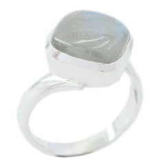 Mathilde Fairytale Grey Solitaire Ring Labradorite Gray