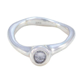 Meera Feminine White Solitaire Ring Crystal Quartz White