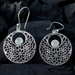 Riley Mid-Weight Solitaire Earrings in Silver Design