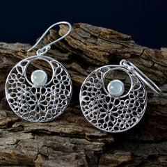 Riley Mid-Weight Solitaire Earrings in Silver Design