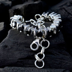 Ines Minimal Black Tennis Bracelet for Everyday Wear