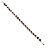 Hanna Minimal Red Tennis Bracelet for Everyday Glam Garnet Red