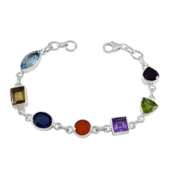 Layla Minimalist Gemstone Bracelet for Everyday Wear Multi multicolor