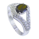 Layla Modern Multicolor Halo Ring with Gemstone Accent Tourmaline Multicolor