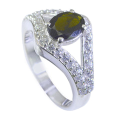 Layla Modern Multicolor Halo Ring with Gemstone Accent Tourmaline Multicolor