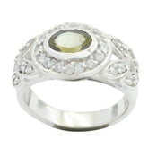 Ananya Modern Multicolor Halo Ring with Gemstones Tourmaline Multicolor