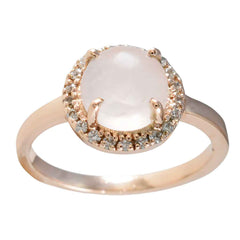 Aisha Modern Pink Halo Ring with Gemstone Accent