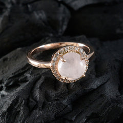 Aisha Modern Pink Halo Ring with Gemstone Accent