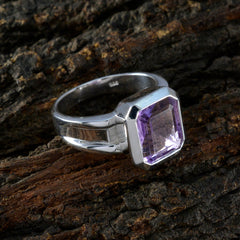 Camila Modern Purple Solitaire Ring