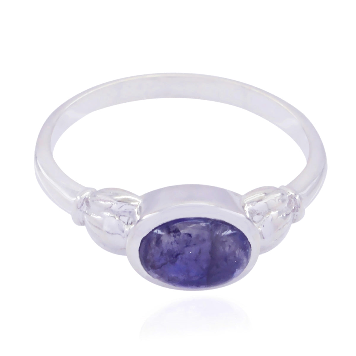 Hina Modern Purple Solitaire Ring with Gemstone Amethyst Purple