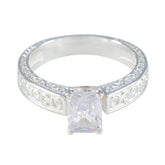 Ananya Modern Solitaire Ring for Women with Elegant Design Cubic zirconia CZ White