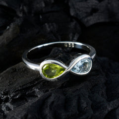 Aisha Modern Toi Et Moi Ring with Gemstone Duo