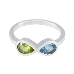 Aisha Modern Toi Et Moi Ring with Gemstone Duo Multi Stone Multicolor