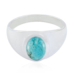 Camilla Modern Turquoise Solitaire Ring Turquoise Blue