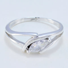 Saanvi Modern White Solitaire Ring Elegant Design