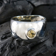 Addison Modern Yellow Solitaire Ring