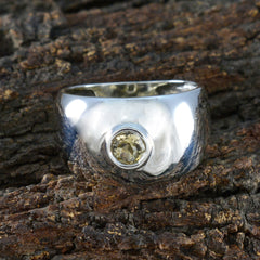 Addison Modern Yellow Solitaire Ring