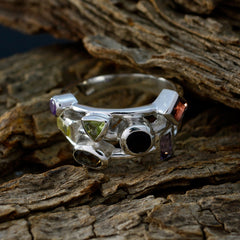 Ana Multicolor Cocktail Ring with Gemstone Accents