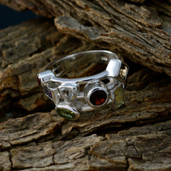 Amanda Multicolor Cocktail Ring with Gemstone Accents