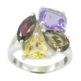 Zoey Multicolor Cocktail Ring for Fashion Statement Multi Stone Multicolor