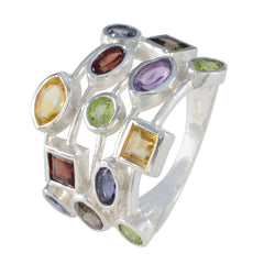 Ananya Multicolor Cocktail Ring with Gemstones